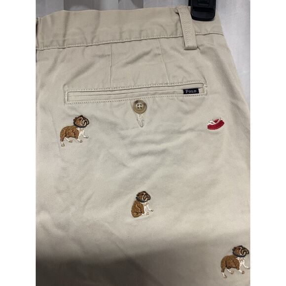 Polo Ralph Lauren Bulldog Embroidered Classic Fit Chino Short Mens Size 30 - Picture 7 of 11
